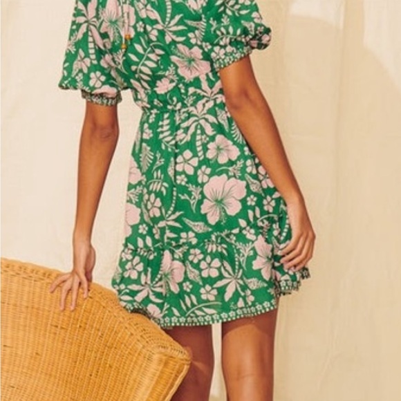 SAYLOR Emerald Floral Mini Dress, NWOT - Picture 2 of 6